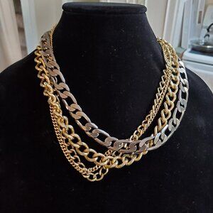 St Thomas Costume Four Chain Necklace